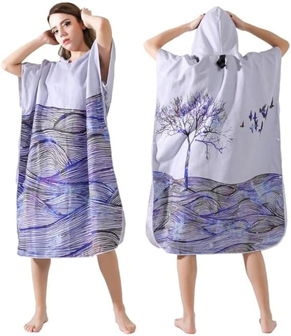 Poncho Surf à Capuche