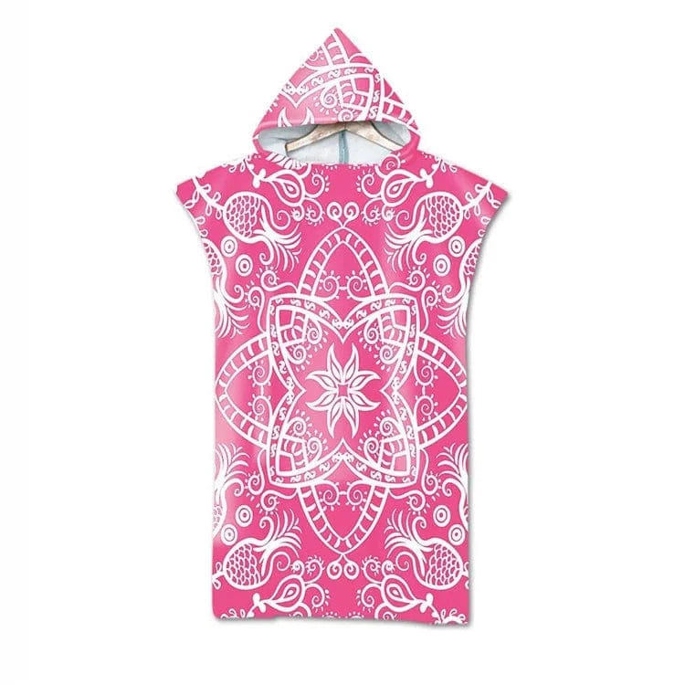 Poncho Surf Coloré à Capuche