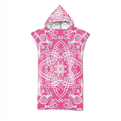 Poncho Surf Coloré à Capuche