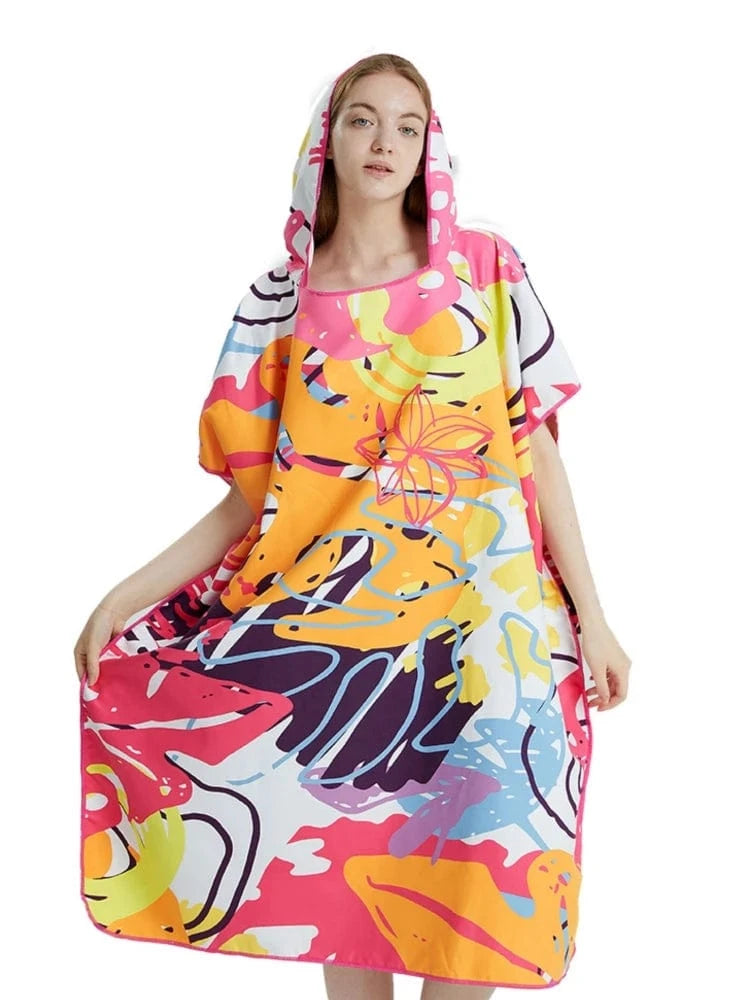 Poncho Surf Coton et Microfibres