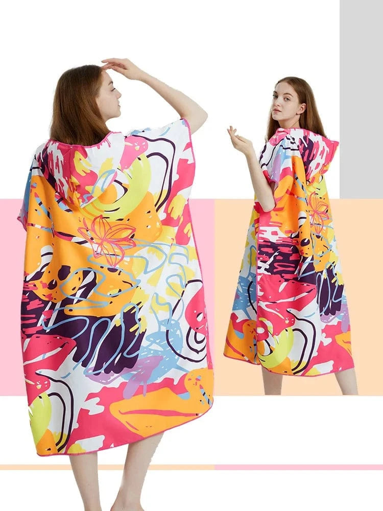 Poncho Surf Coton et Microfibres