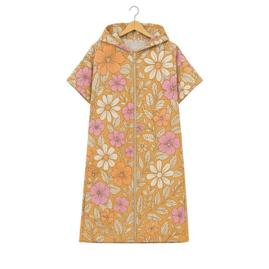 Poncho Surf Été Fleuri