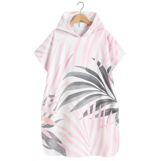 Poncho surf fleurs des tropiques