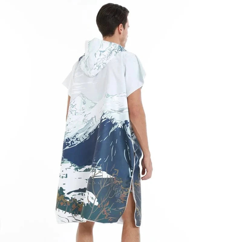 Poncho Surf Microfibres à Capuche