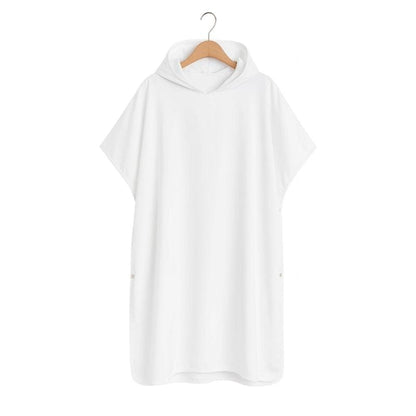 Poncho Surf Microfibres Blanc