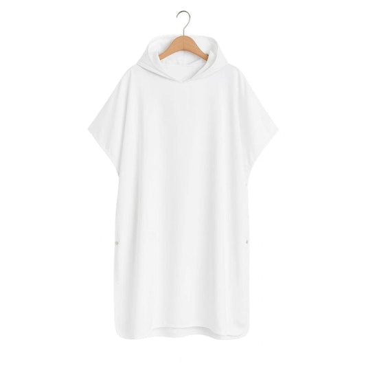 Poncho Surf Microfibres Blanc
