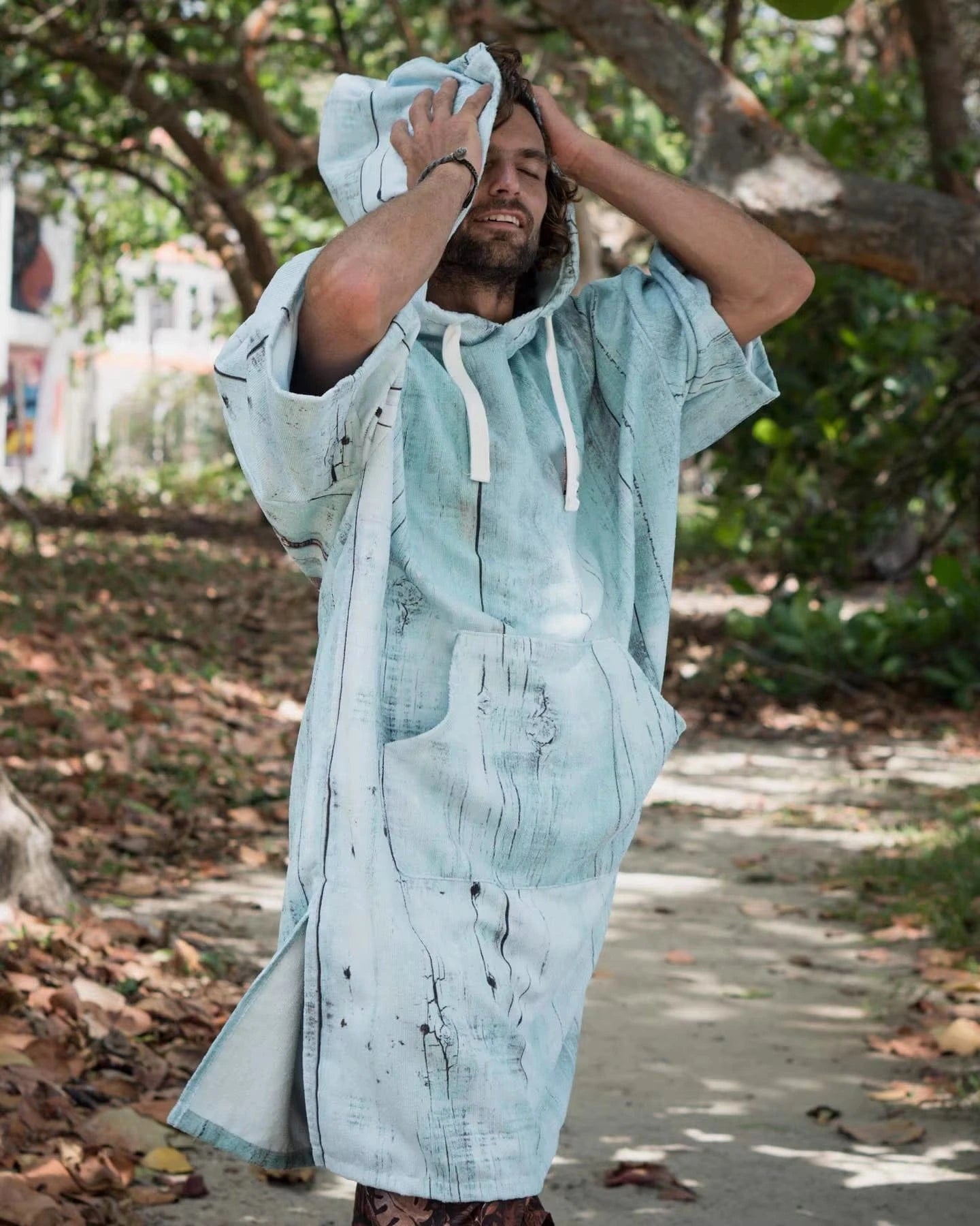 Poncho Surf Microfibres Chaud