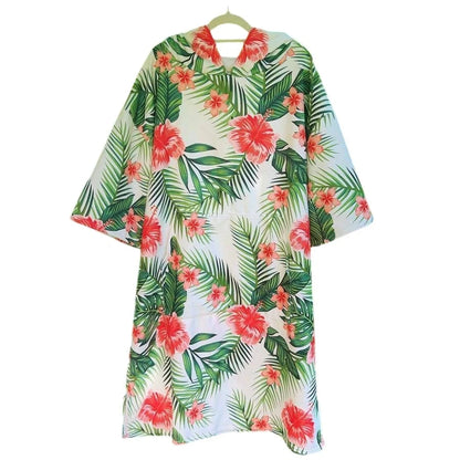 Poncho Surf Printemps Fleuri