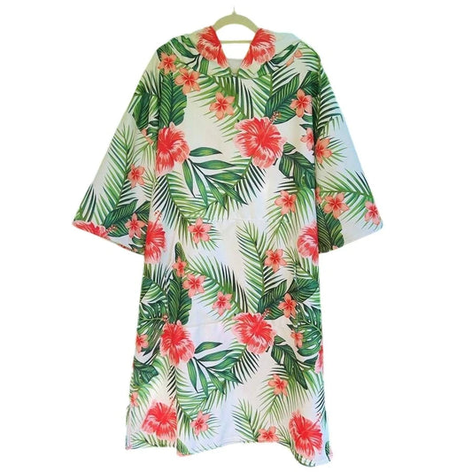 Poncho Surf Printemps Fleuri