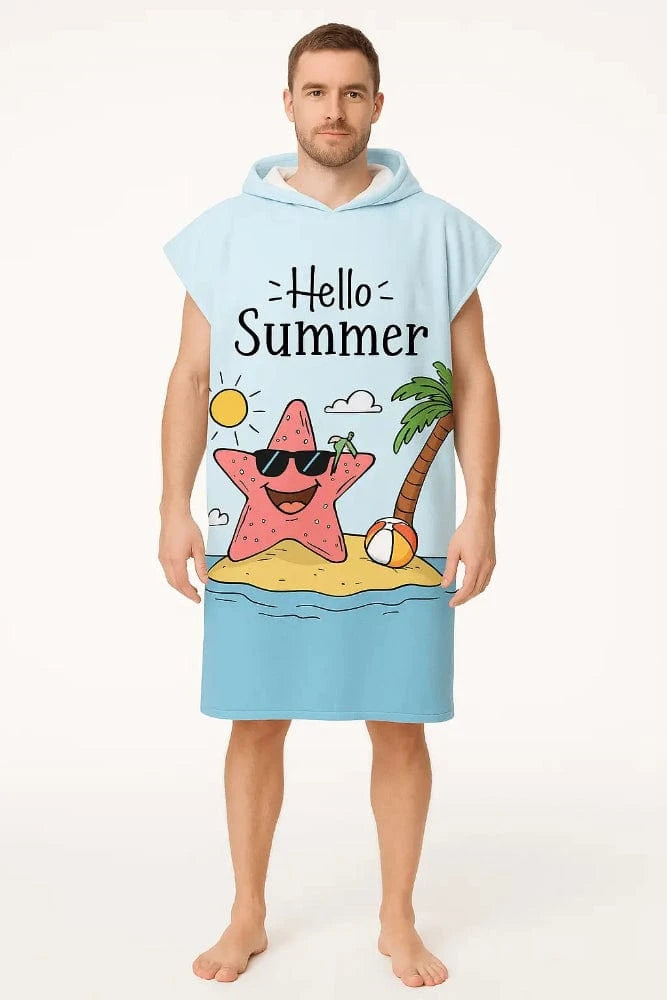 Poncho Surf Summer à Capuche